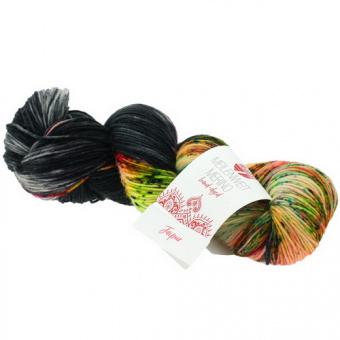 Lana Grossa Meilenweit 100 Merino Hand Dyed (306) 80% меринос, 20% полиамид 100 г/420 м