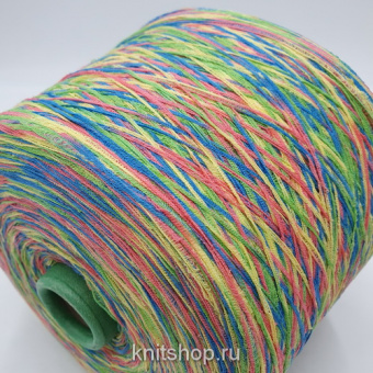 Moma Multicolor (10 радужный розовый мультиколор) 76% хлопок, 24% па 600м/100гр реснички
