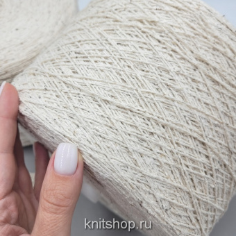 Campolmi Bourette (Naturalle натуральный экрю) 100% шелк буретный 2-й сорт 4/15 375м/100гр