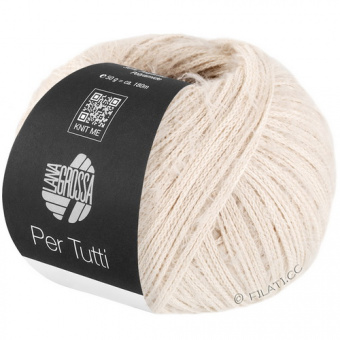 Lana Grossa Per Tutti (001) 70% хлопок, 30% па 50г/180м