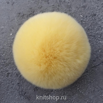 Помпон кролик 9-10 см мимоза