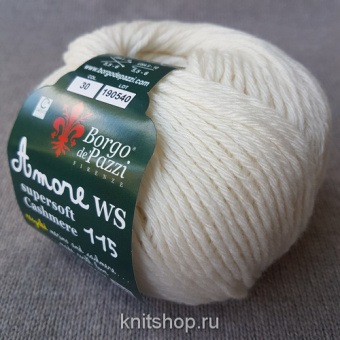 Borgo de'Pazzi Amore WS 115 (30) 45% меринос, 10% кашемир, 25% вискоза, 20% па 50 г/115 м
