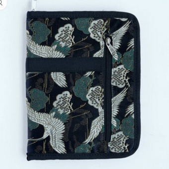 Чехол для разъемных спиц на замке, ткань, цвет Crane Bird, Lotus Yarns