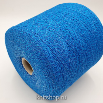 Pecci Filati Cocorito (28632 синий меланж) 70% хлопок, 30% па 650м/100гр шнурок наполненный па