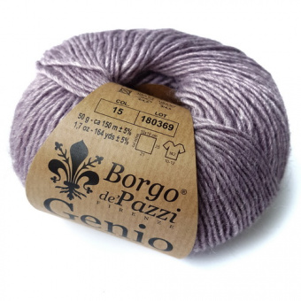 Borgo de'Pazzi Genio (15) 50% меринос, 20% кид мохер, 30% бамбук 50 г/150 м