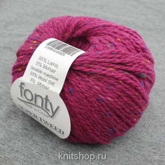 Fonty Super Tweed (22 ягодный) 95% меринос, 5% мохер 50 г/110 м