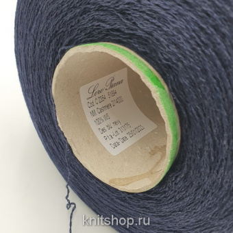 Loro Piana C2354 (Blu Navy темно-синий) 100% кашемир 2/14 700м/100гр